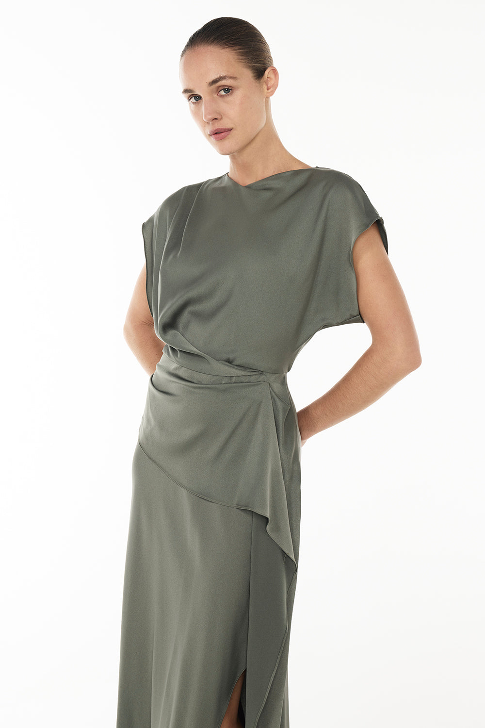 Fluid Notion Drape Dress