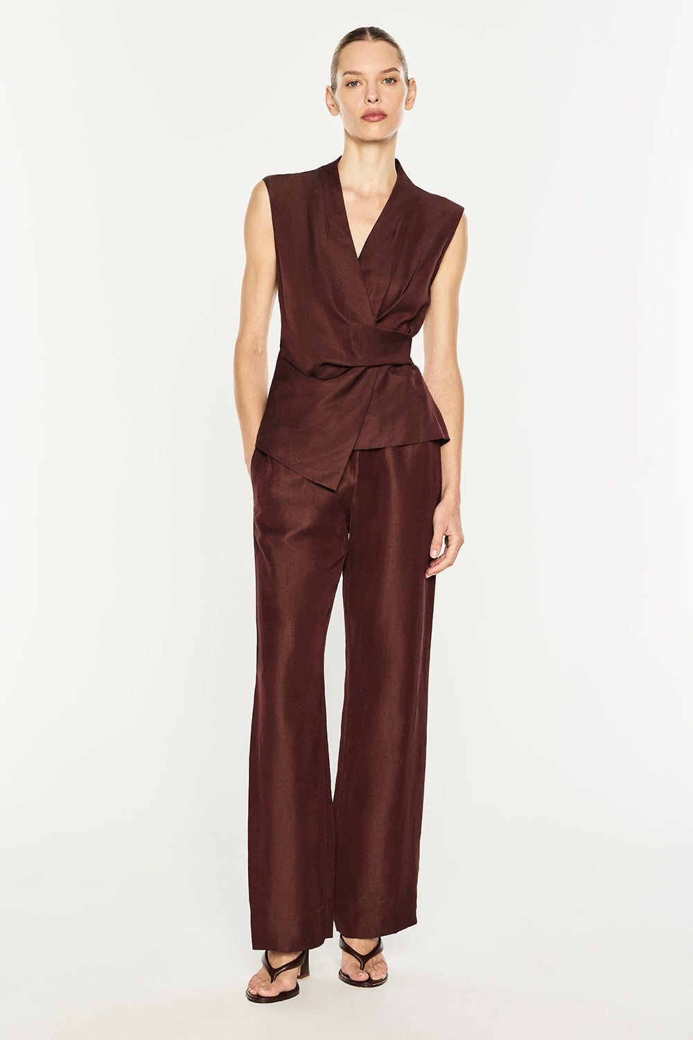 Rich Mix Wrap Top