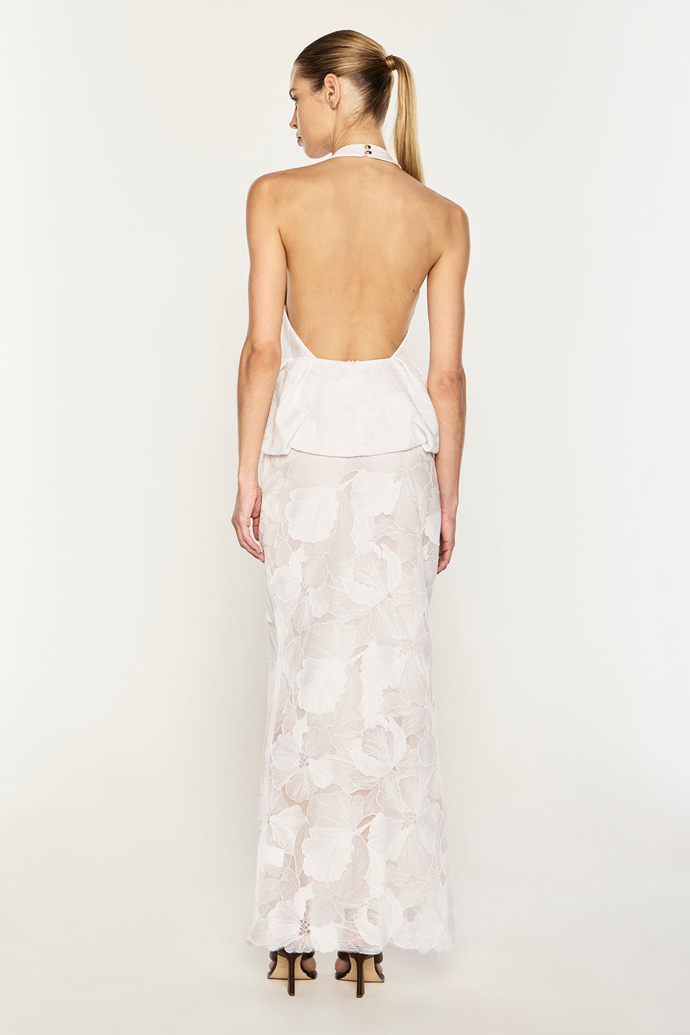 Sheer Force Peplum Top