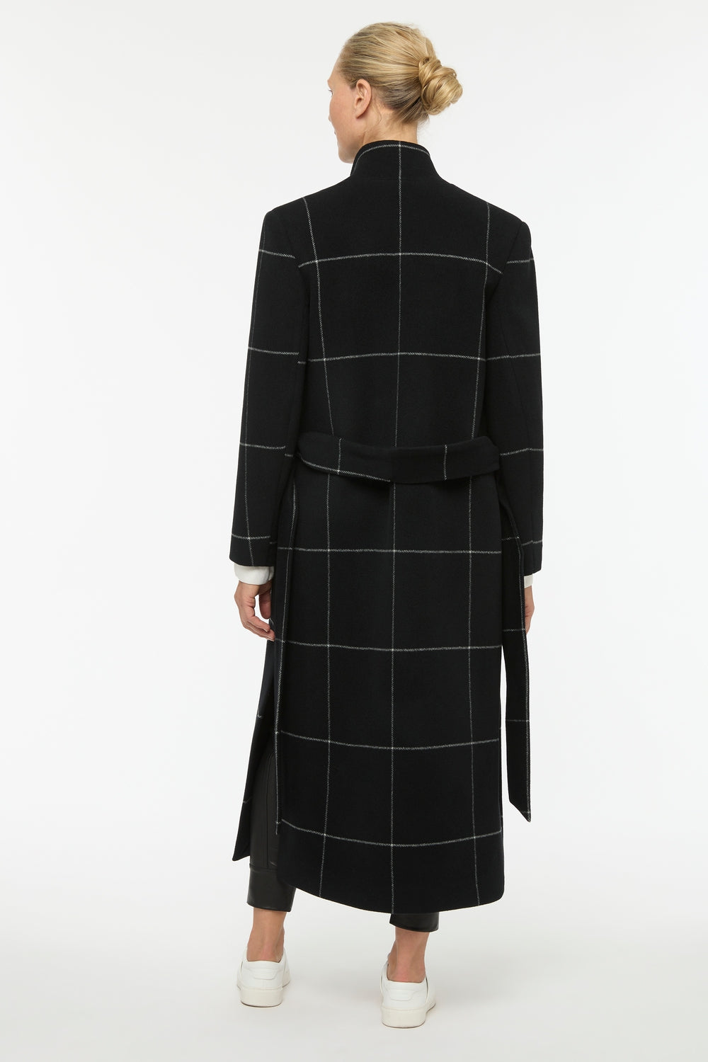Windowpane Check Coat