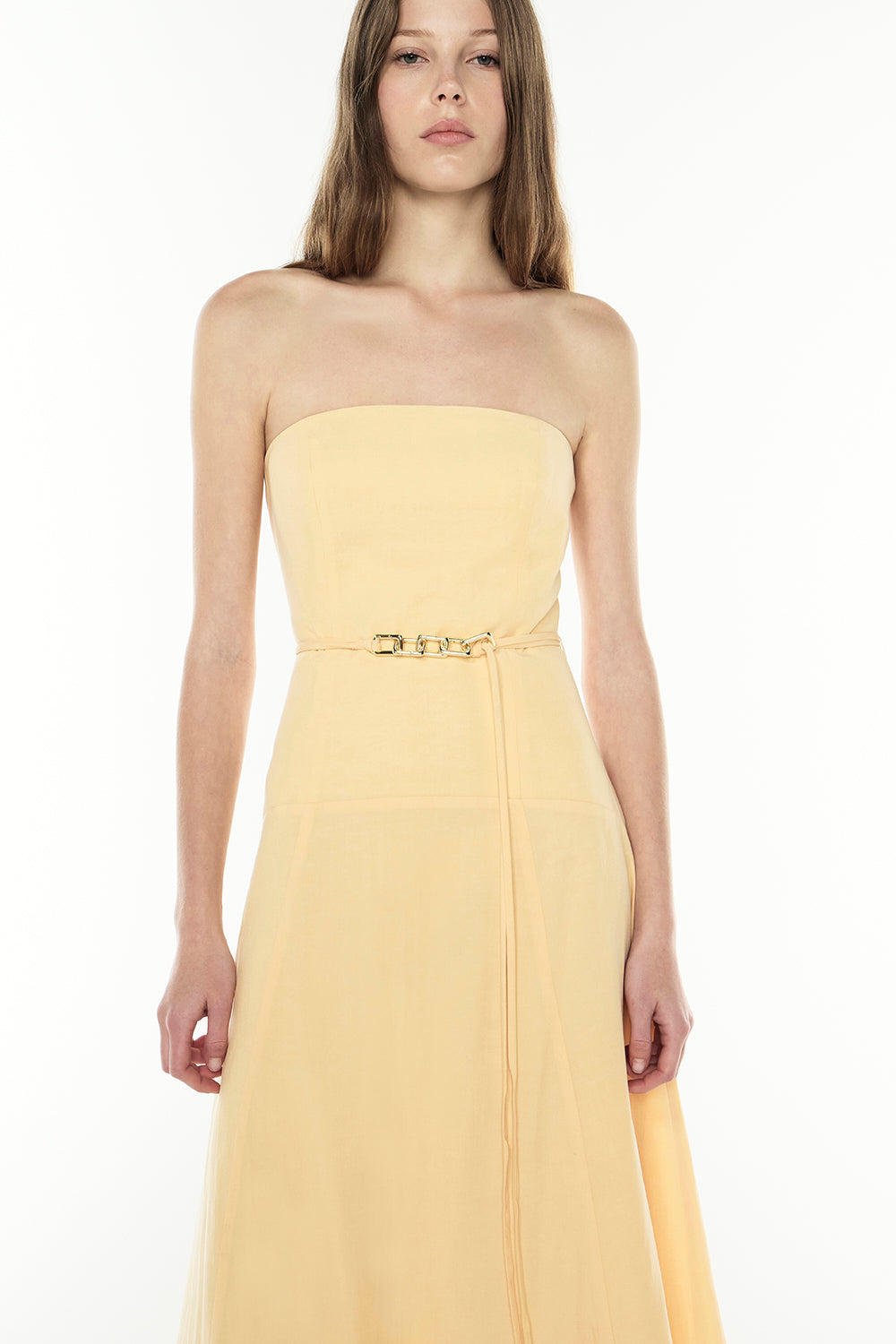 Chasing Sunsets Strapless Dress