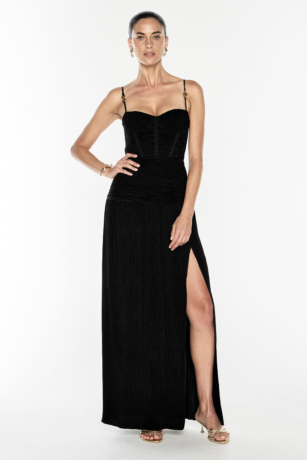 Double Time Pleat Dress