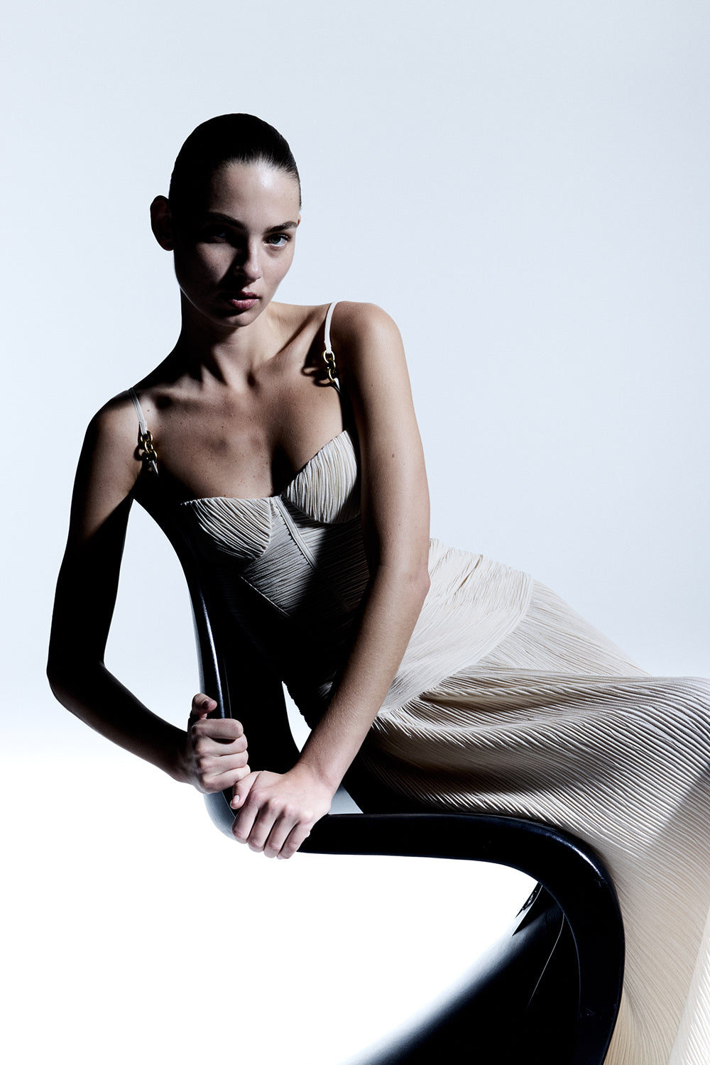 Double Time Pleat Dress