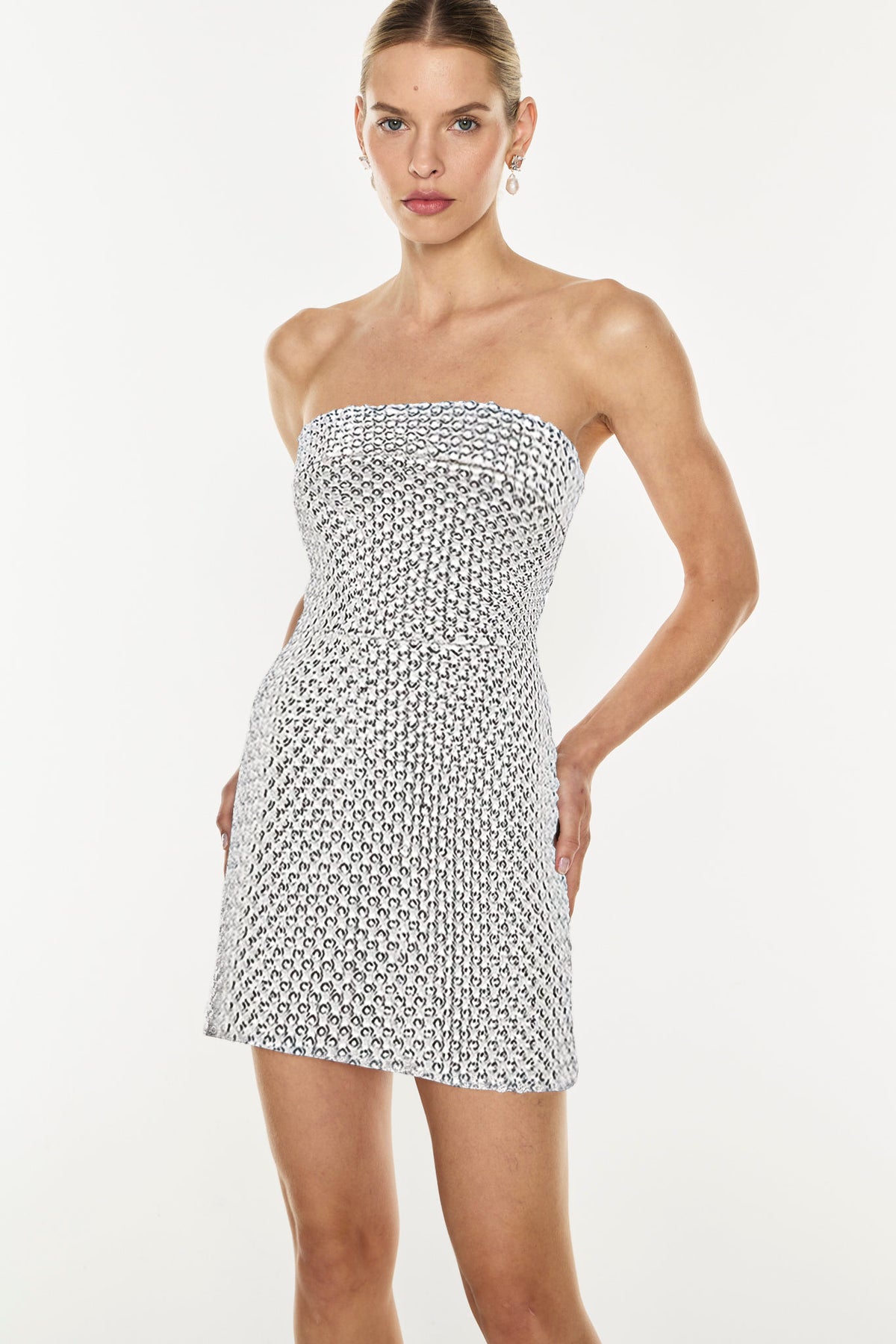 Opulent Scale Mini Dress