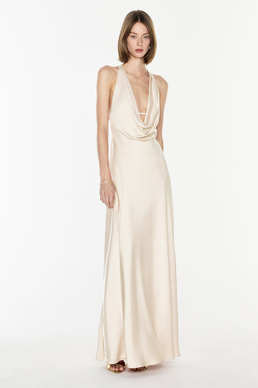 Charmed Cowl Slip Dress