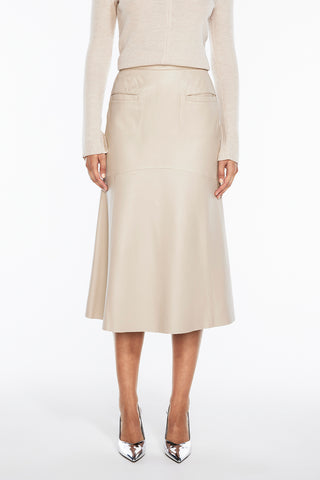 The Fearless Leather Midi Skirt