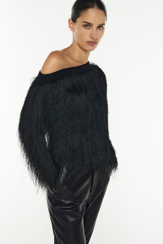 On The Fringe Knit Top