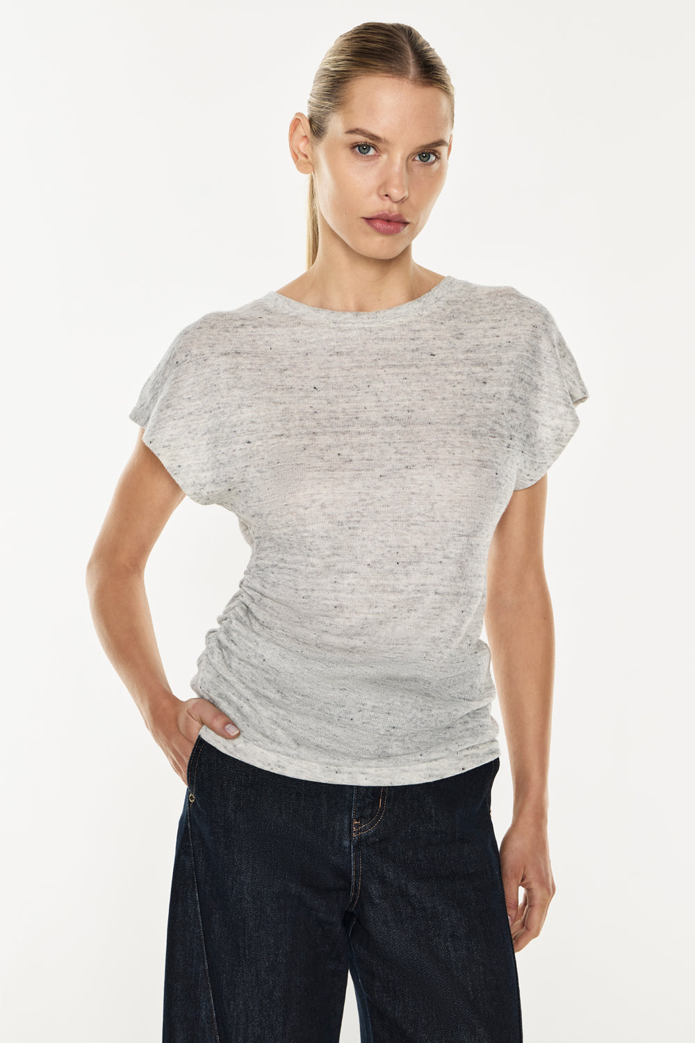 Cloudy Melange Top