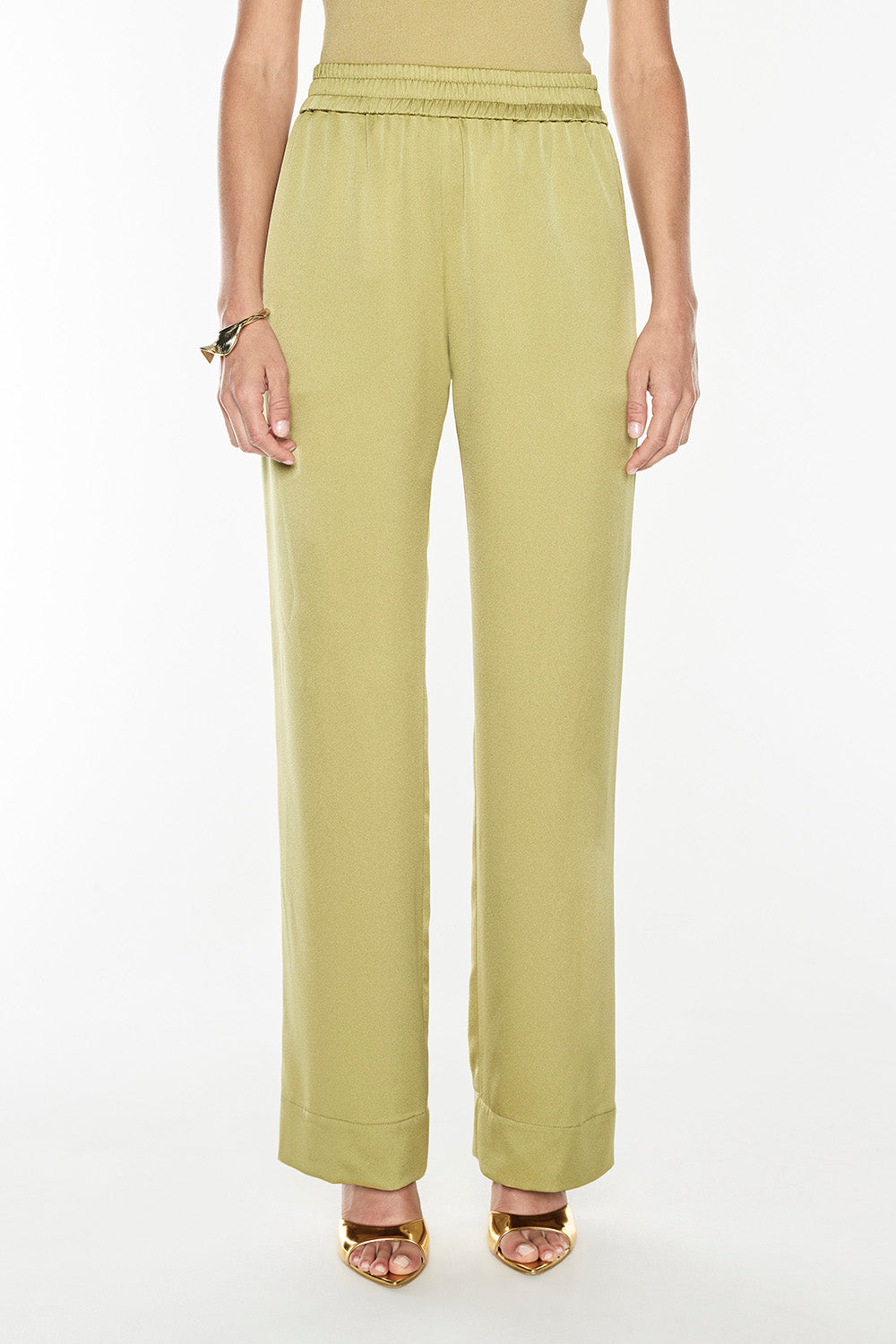 Glossed Over Pull On Pant