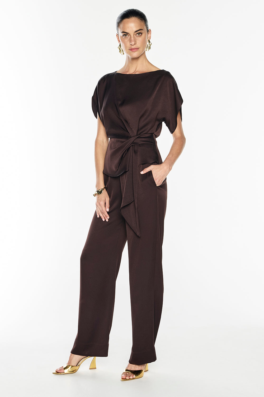 Glossed Over Drape Top