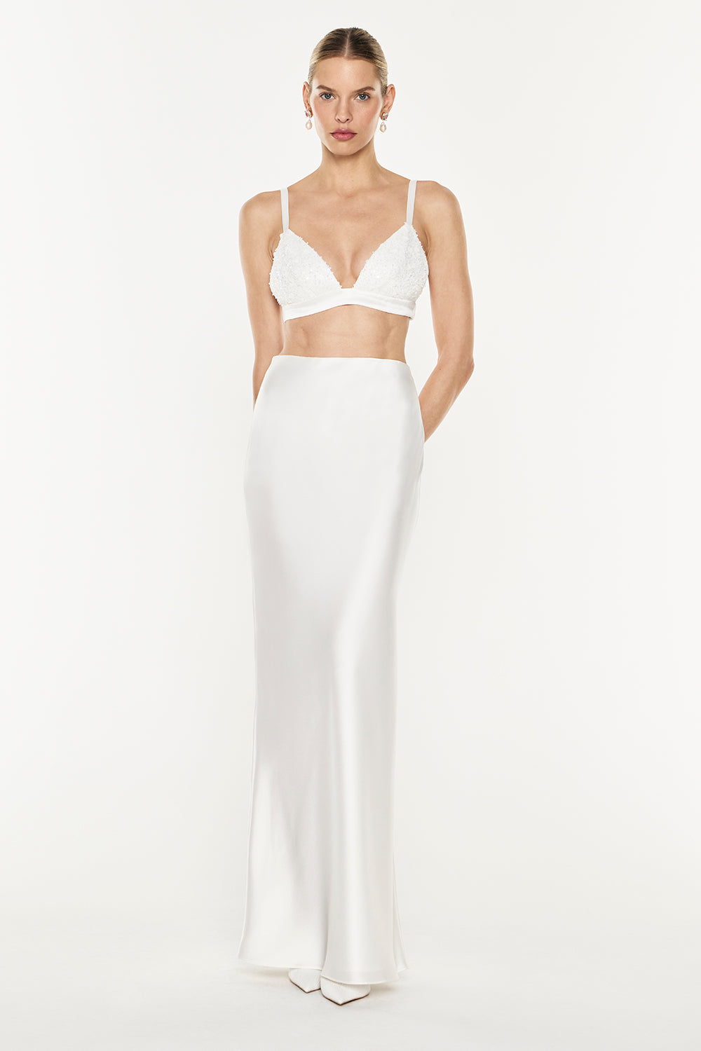 Luminous Bias Maxi Skirt
