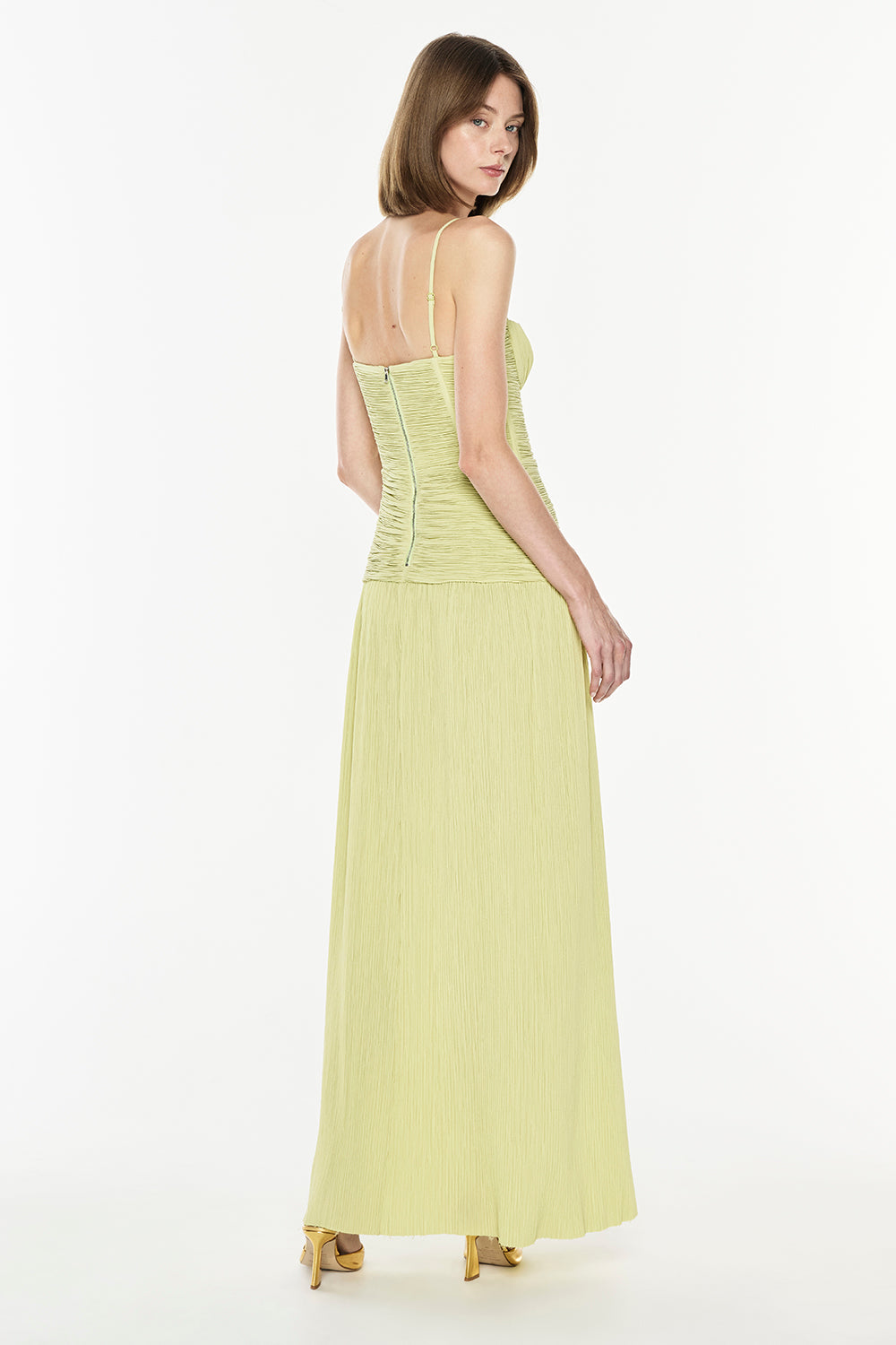 Double Time Pleat Dress
