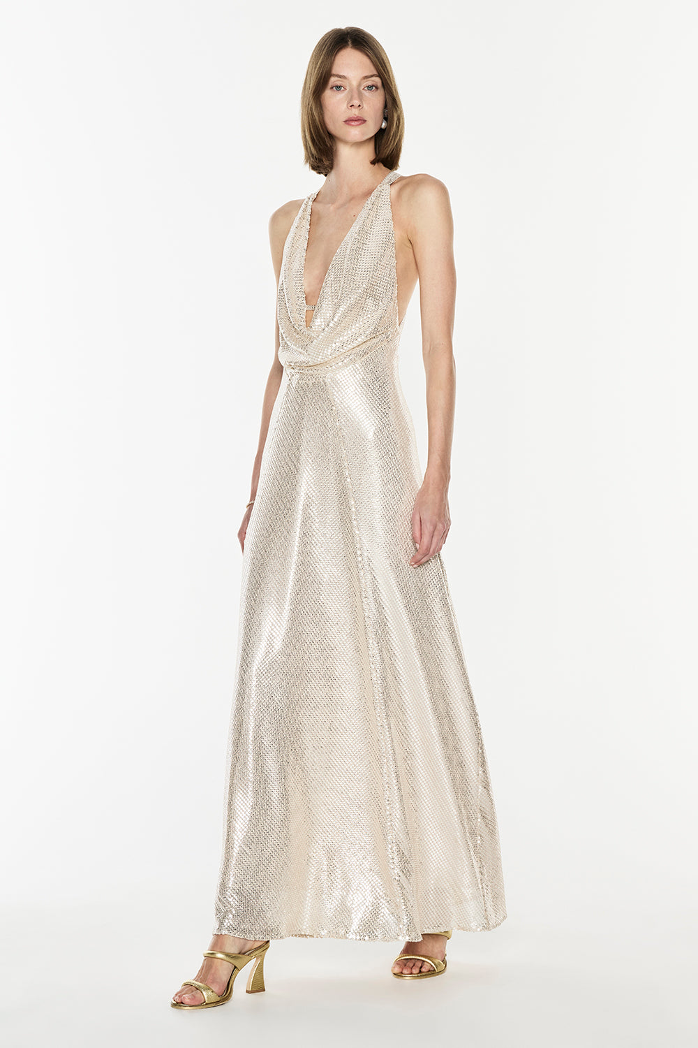 High Voltage Cowl Dress