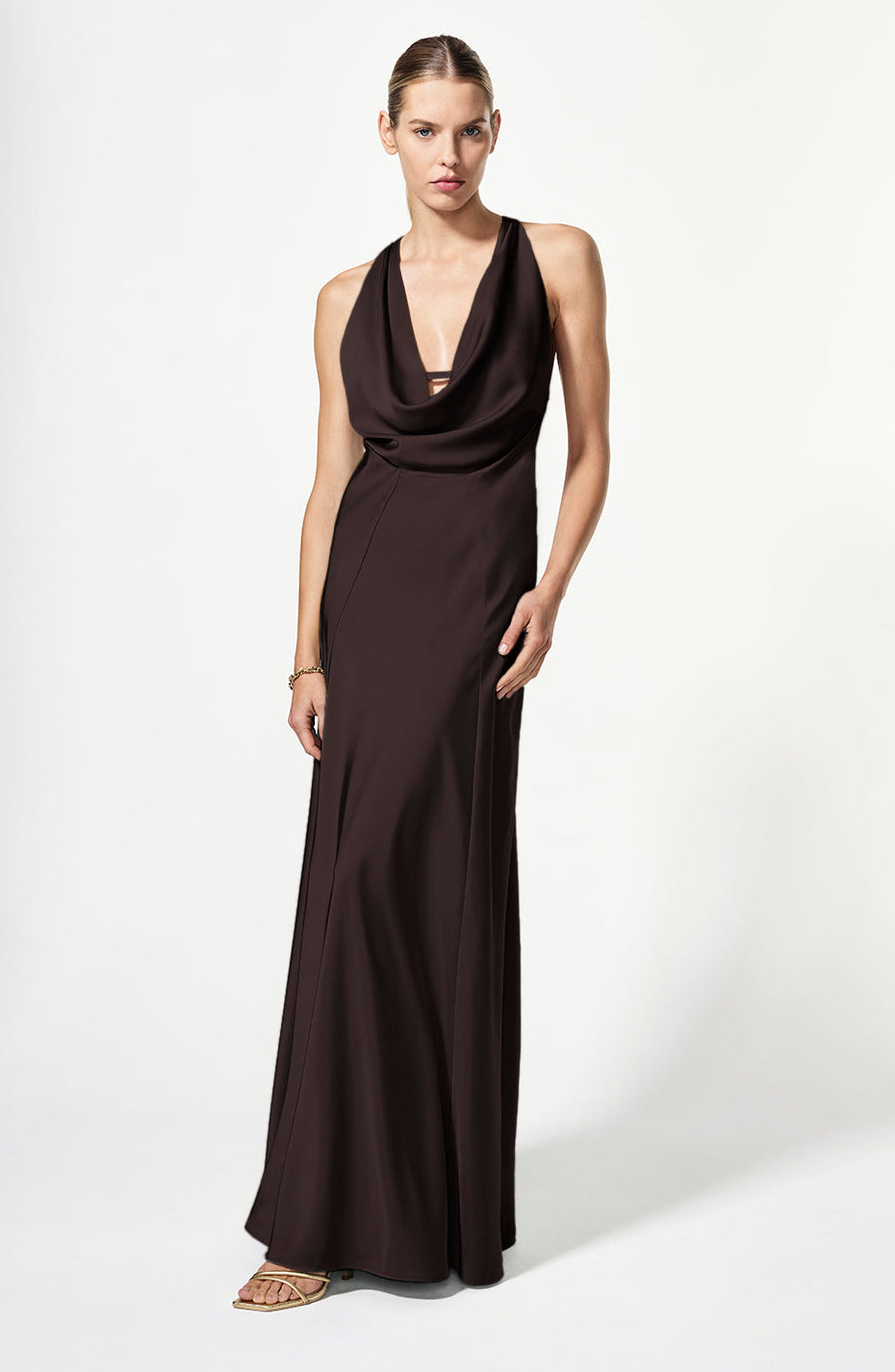 Charmed Cowl Slip Dress