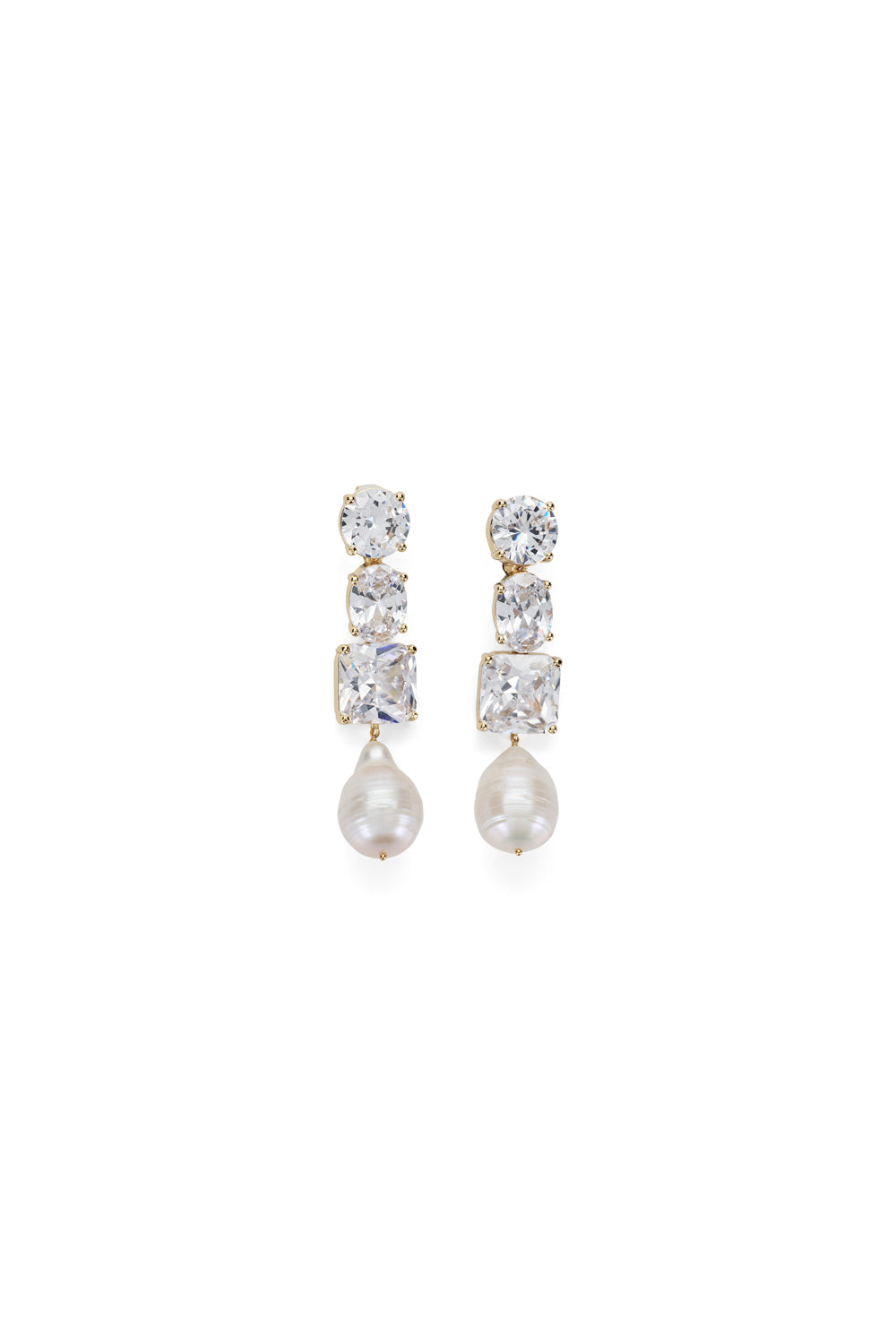 Diamante Pearl Large Earrings