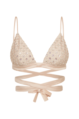 Crochet Sequins Bralette