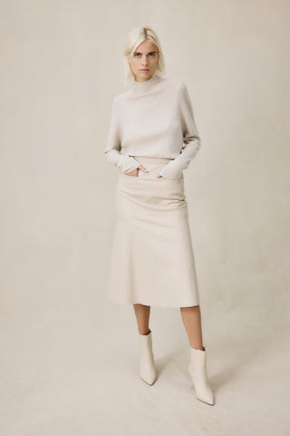 The Fearless Leather Midi Skirt