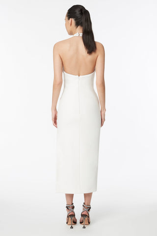 Cosmic Turn Halter Midi Dress